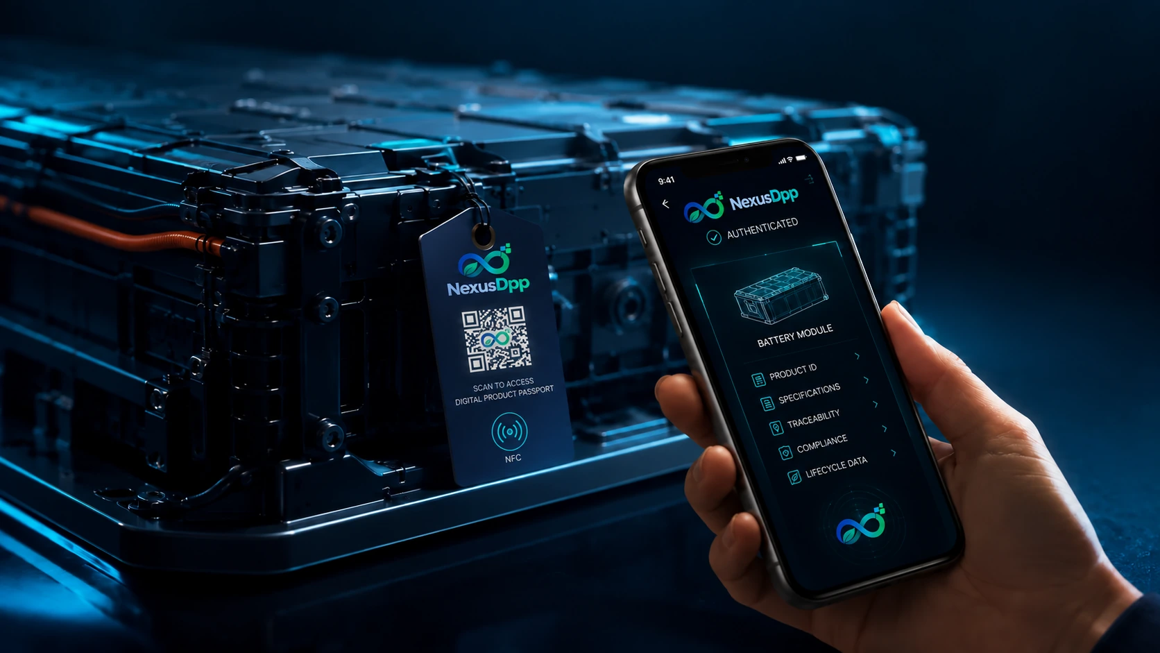 Modulo batteria LMT con accesso al Battery Passport dimostrativo NexusDpp